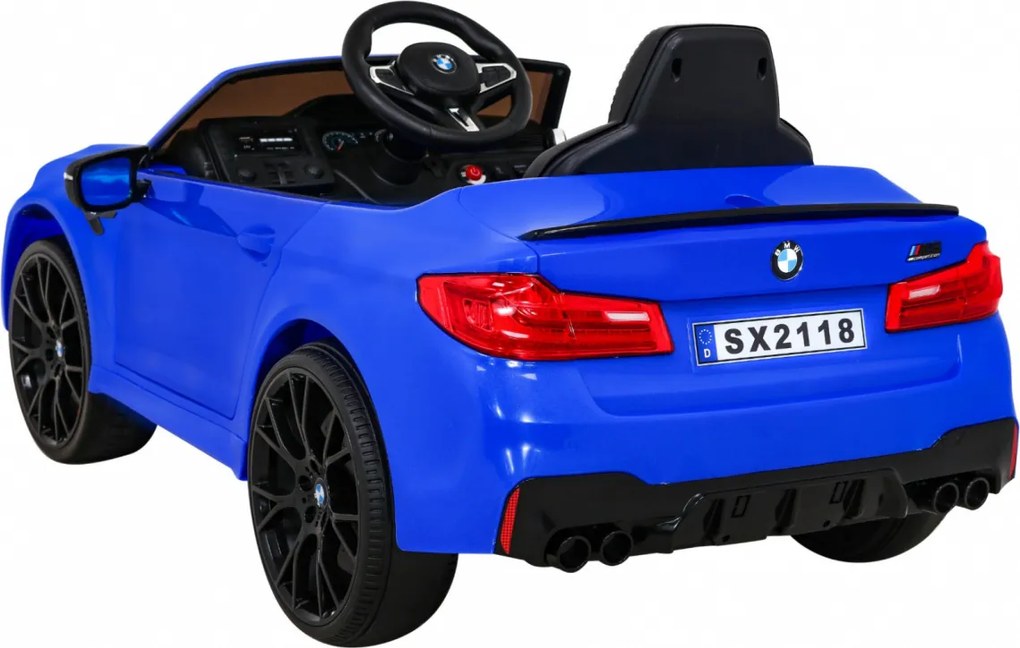 Carro elétrico para Crianças 3 a 7 anos 24V Bmw M5 DRIFT Azul