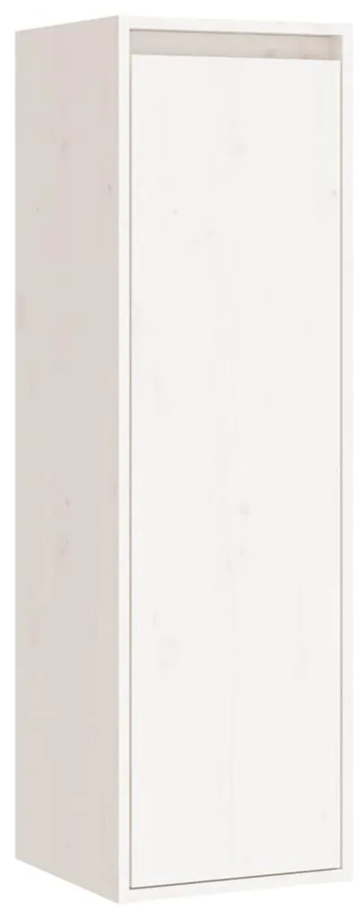 Móveis de TV 4 pcs madeira de pinho maciça branco