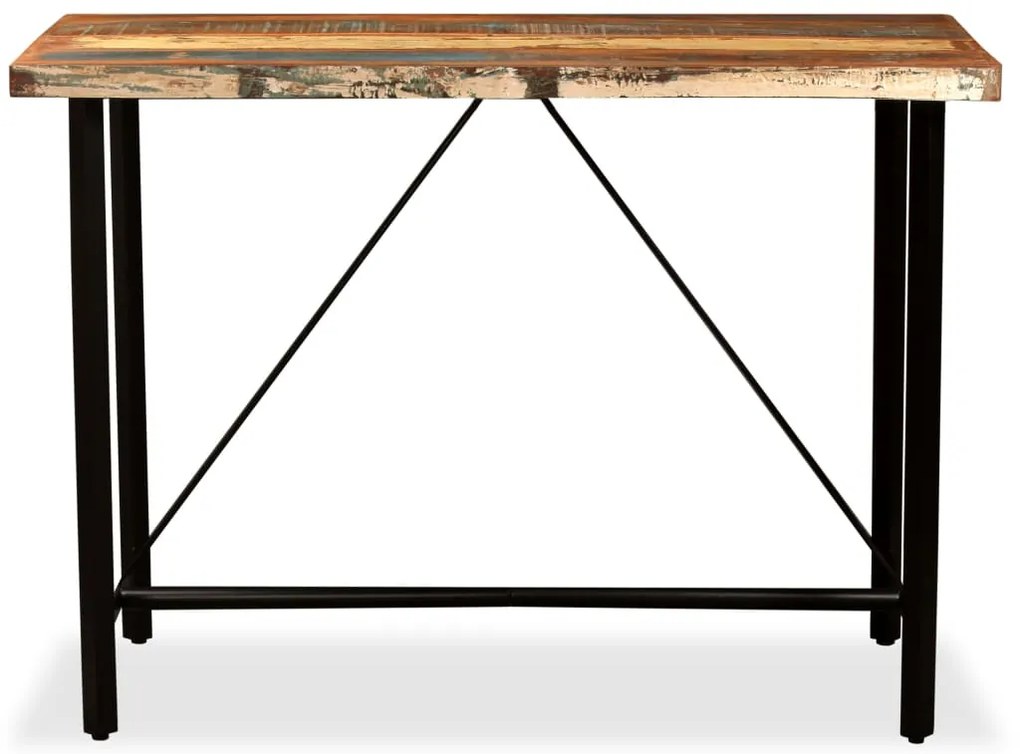 Conjunto de bar 5 pcs madeira recuperada maciça