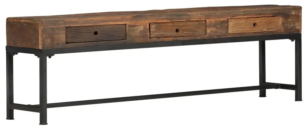 vidaXL Móvel de TV 150x30x46 cm madeira recuperada maciça