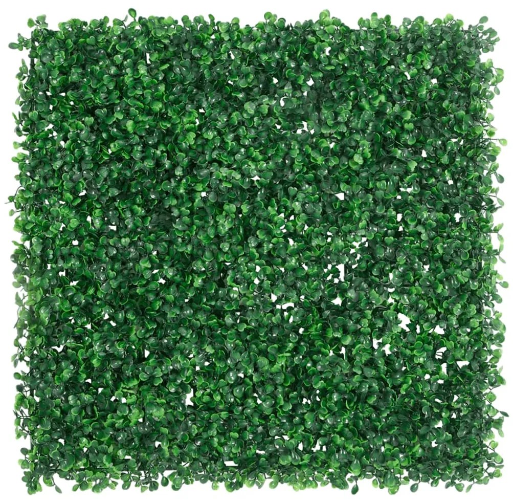 Vedação de arbusto artificial 6 pcs 50x50 cm verde