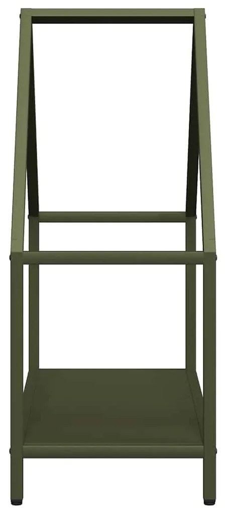 Suporte para lenha aço laminado a frio verde azeitona