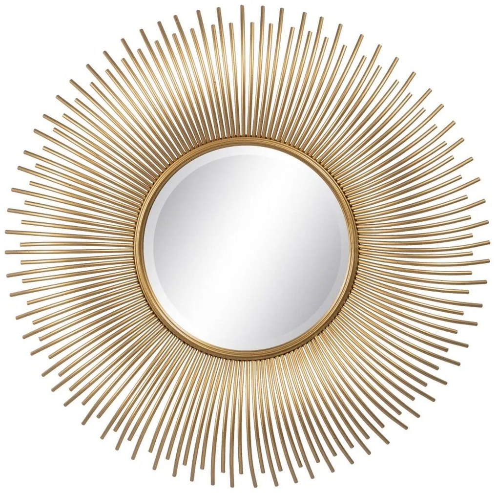Espelho de Parede Dourado Metal 80 X 6 X 80 cm