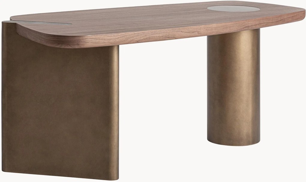 Secretária de madeira Lausana