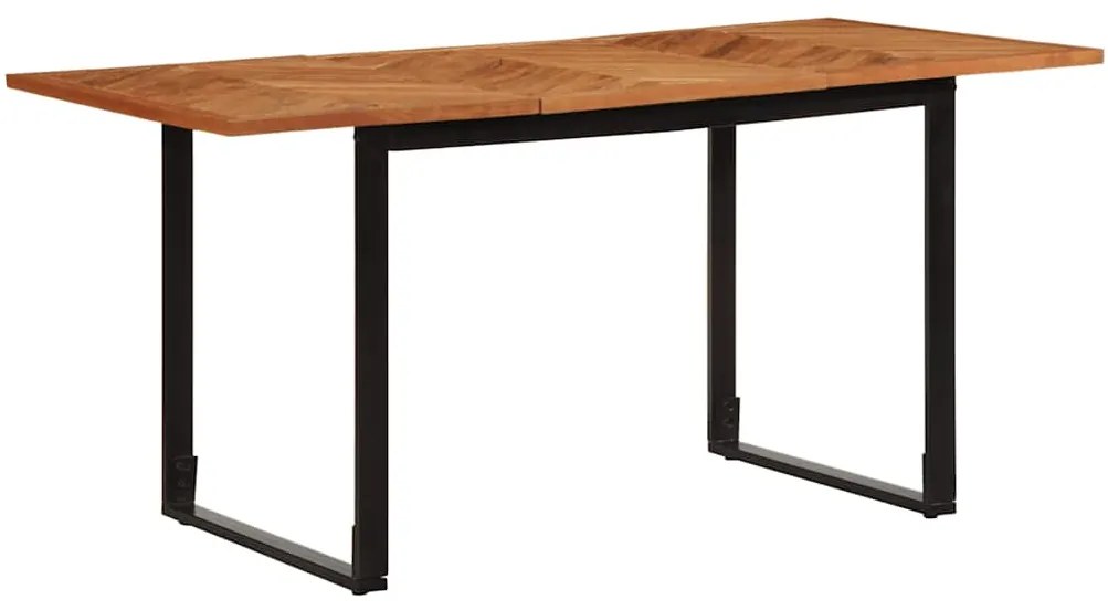 Mesa de jantar 160x80x75 cm Madeira maciça de Acácia
