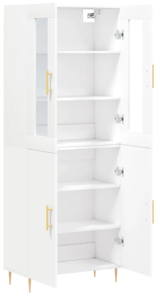 Armário alto 69,5x34x180 cm derivados de madeira branco
