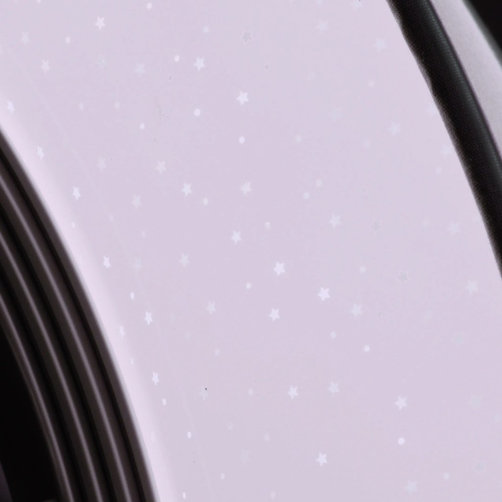 Ventilador de teto branco com efeito de estrela 47cm incl. LED regulável com controle remoto - Emily