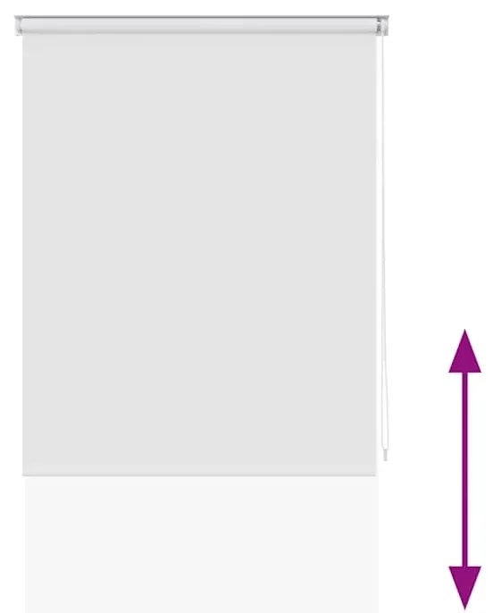 Estore de rolo para o duche 100x240 cm branco