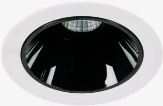 Downlight Led Embutido Com Moldura Redonda Em Alumínio Gensap Branco - Preto & 6 W & Ø7 Cm & 23º & Branco Frio 4000k - Sklum