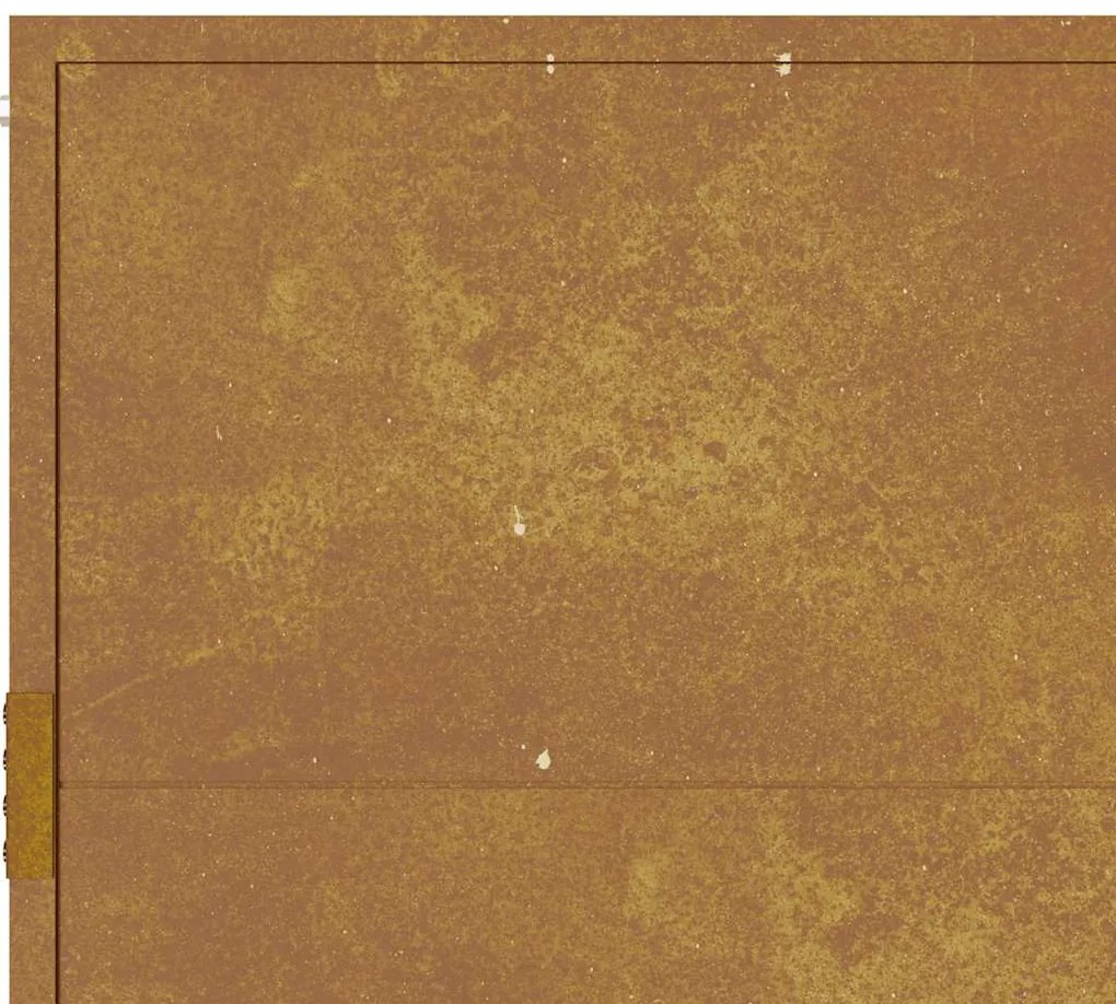 Portão de jardim 105x205 cm aço corten