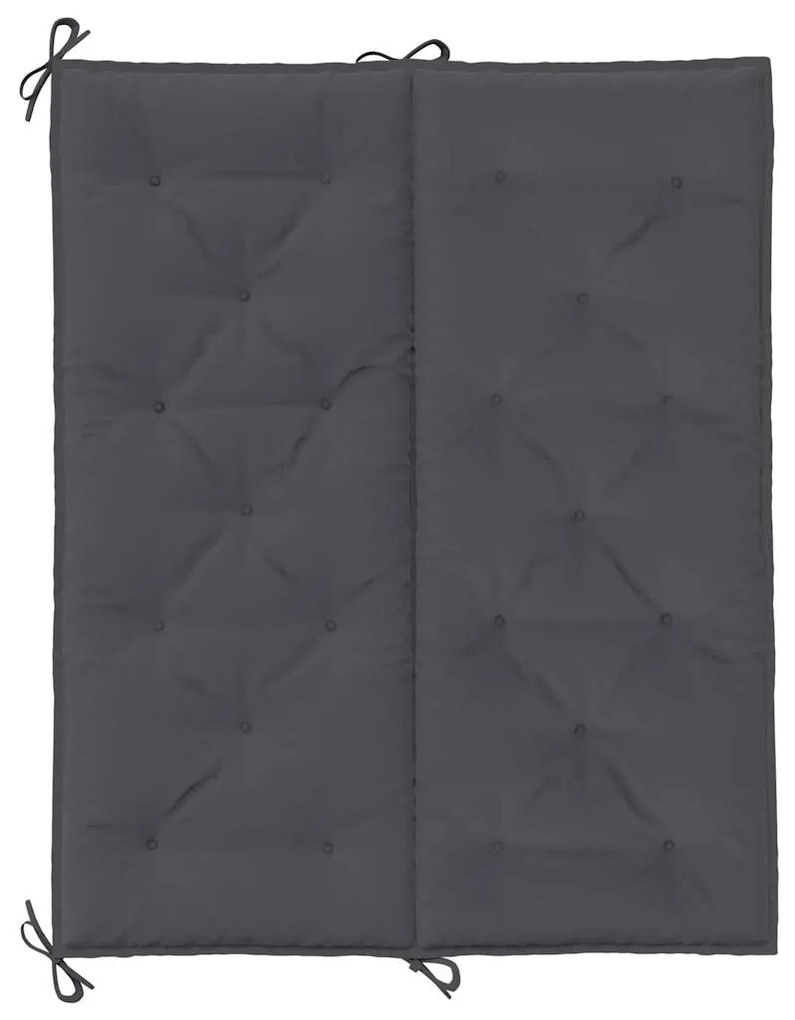 Almofadão banco jardim 120x(50+50)x7cm tecido oxford antracite