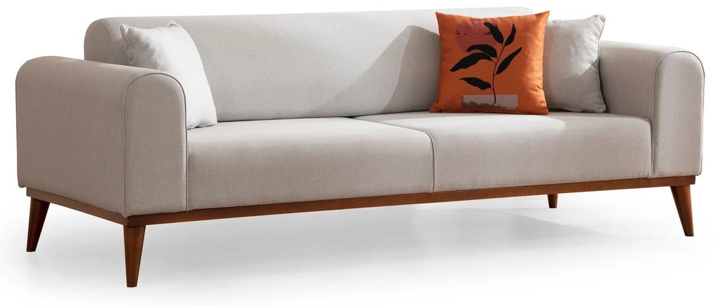 Sofá-cama de 3 Lugares Cofi – Creme – 222x90x80 cm