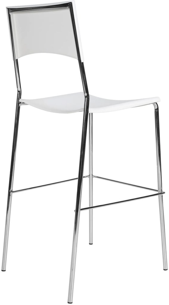 Banco de bar empilhável Genua 43 x 114 x 41 cm Branco