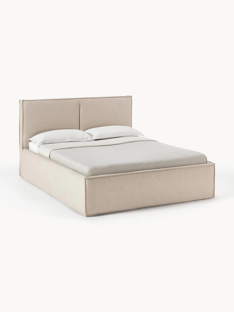 Cama estofada com arrumação Dream