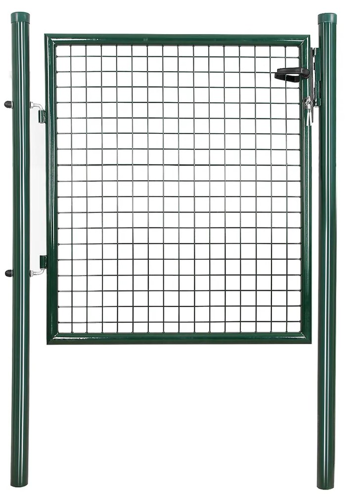 Portão de jardim em aço galvanizado, resistente e duradouro | SONGMICS | 171 x 106 x 6 cm | cinzento | GGD150G.