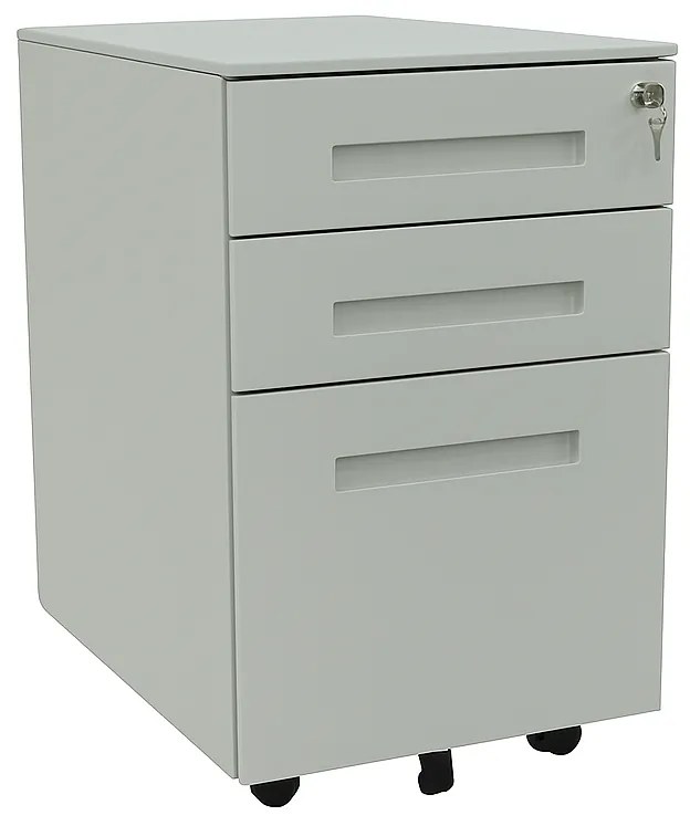 Bloco 3 Gavetas Antalya Cinza – Riva Office