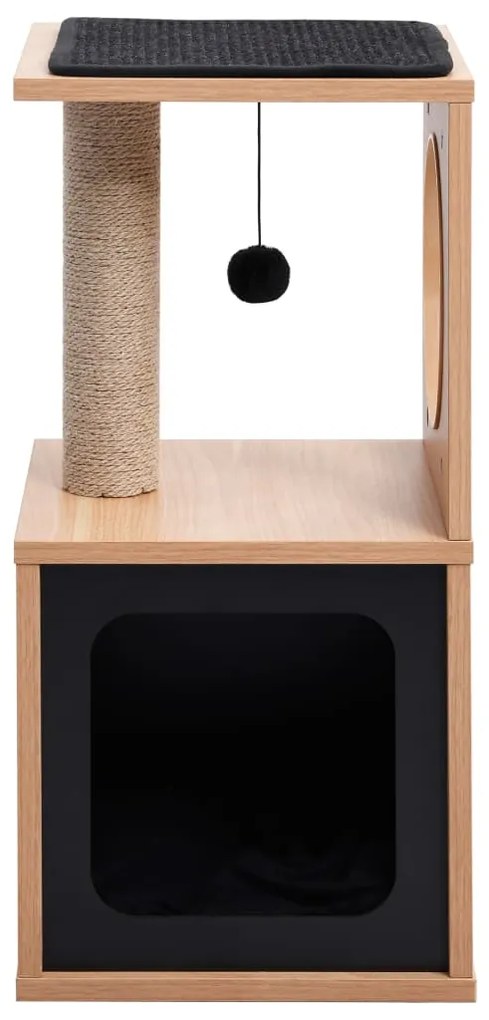 Árvore para gatos com tapete arranhador sisal 60 cm