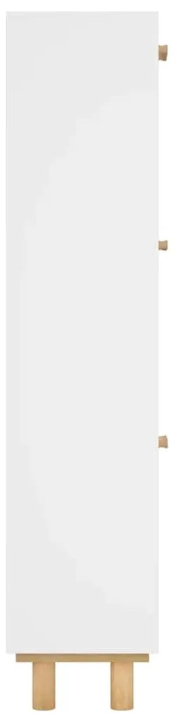 Sapateira 52x25x115 cm derivados de madeira/vime natural branco