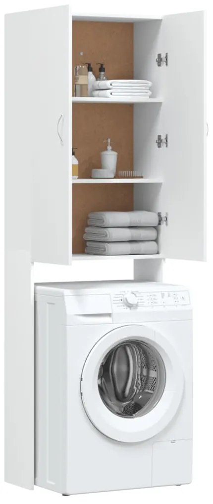 Armário máquina de lavar roupa 64x25,5x190 cm branco