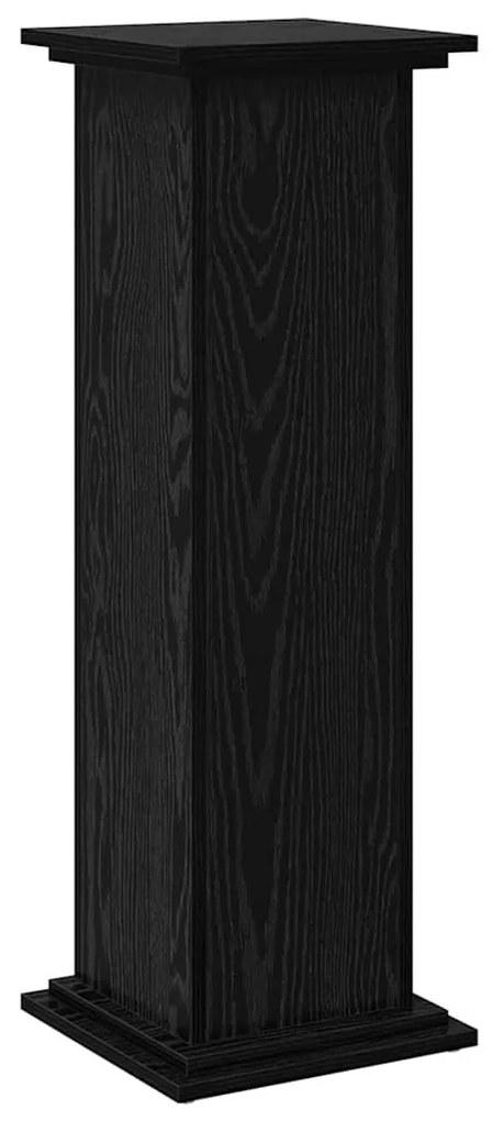 Suporte de Exibição com Armazenamento Carvalho Preto 31x30x90 cm Madei