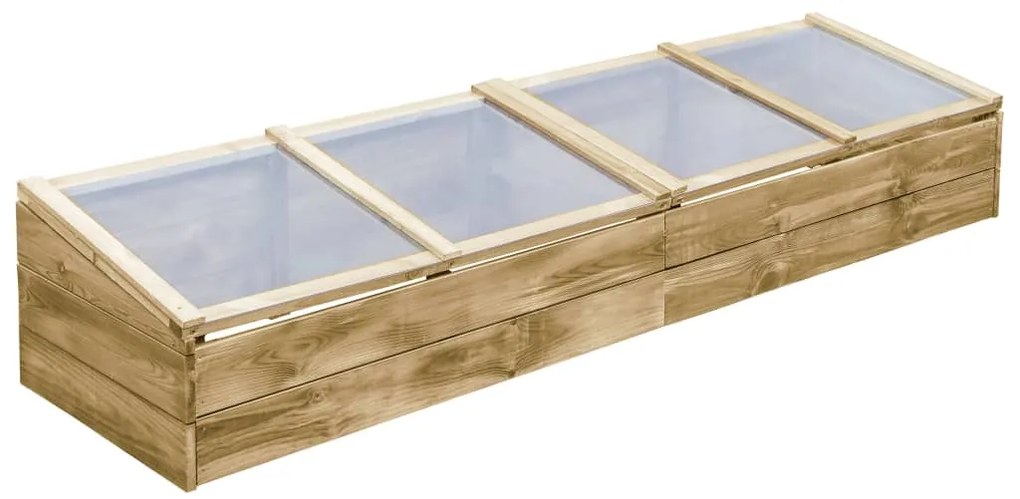 Estufas 2 pcs 200x50x35 cm madeira de pinho impregnada