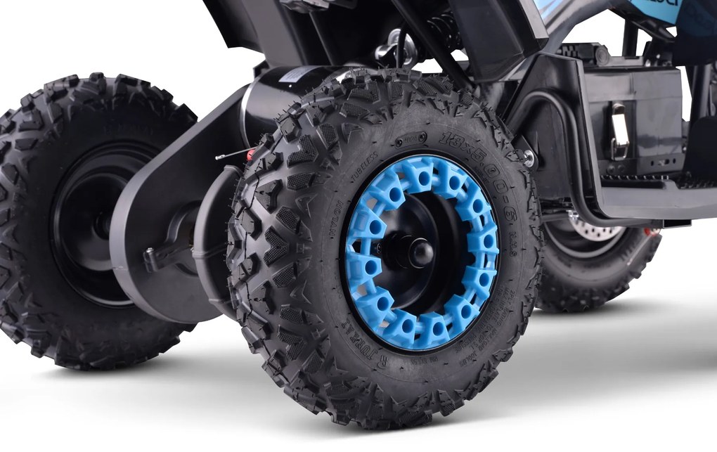 Moto 4 elétrica para crianças ATV Veloci 800W Azul