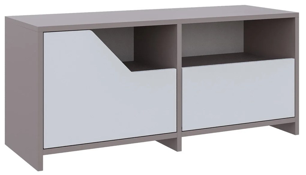Armário Multiusos Berlin A – Nogueira/Preto – 60x200x35 cm