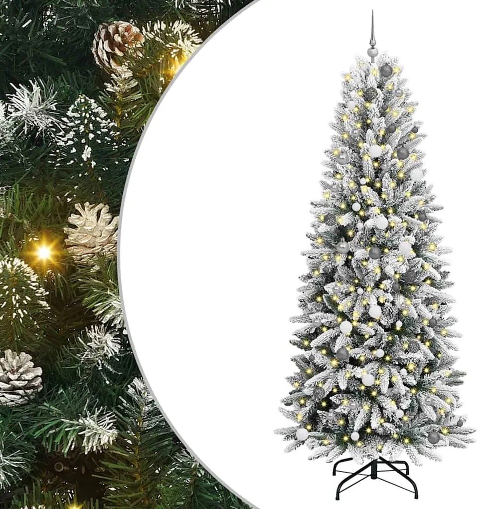 Árvore de Natal Artificial Branco 240 cm PVC