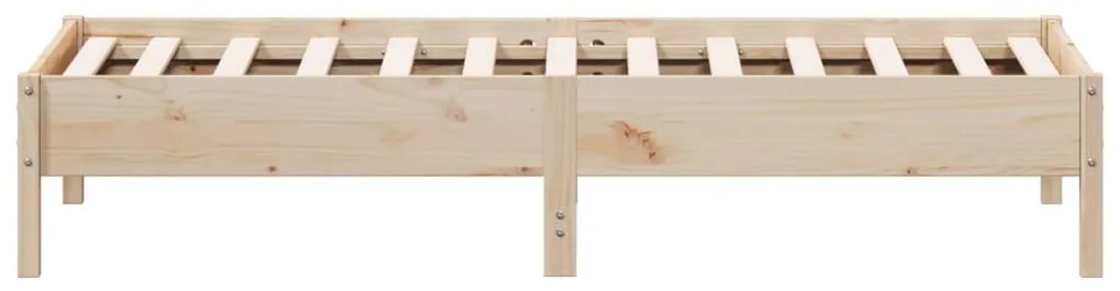 Cama sem colchão 75x190 cm madeira de pinho maciça