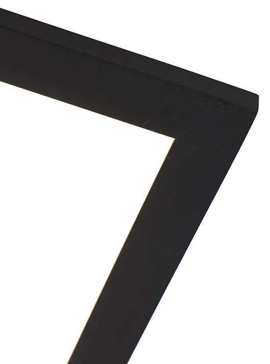 Candeeiro de teto moderno preto com LED 40 cm - Liv Moderno