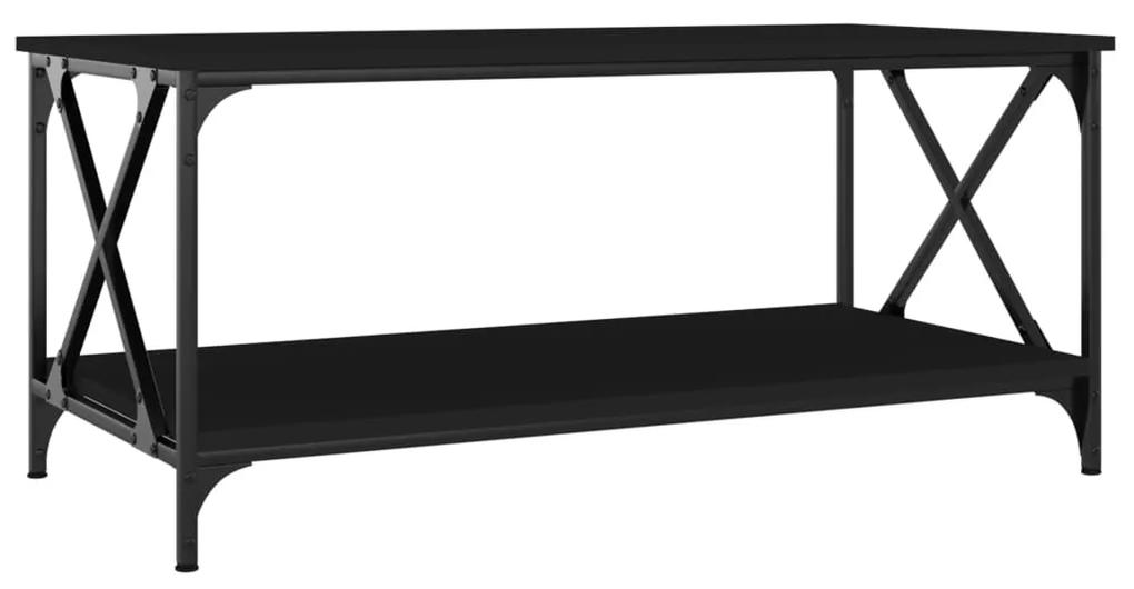 Mesa de centro 100x50x45 cm derivados de madeira/ferro preto