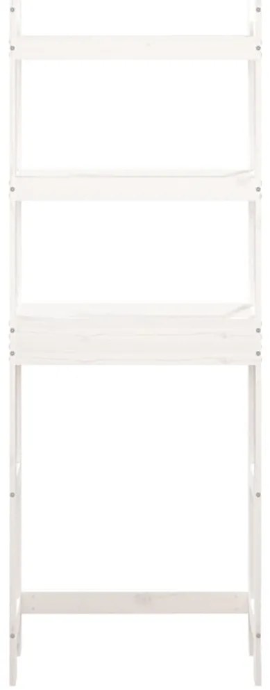 Toalheiro 63x26x171 cm madeira de pinho maciça branco