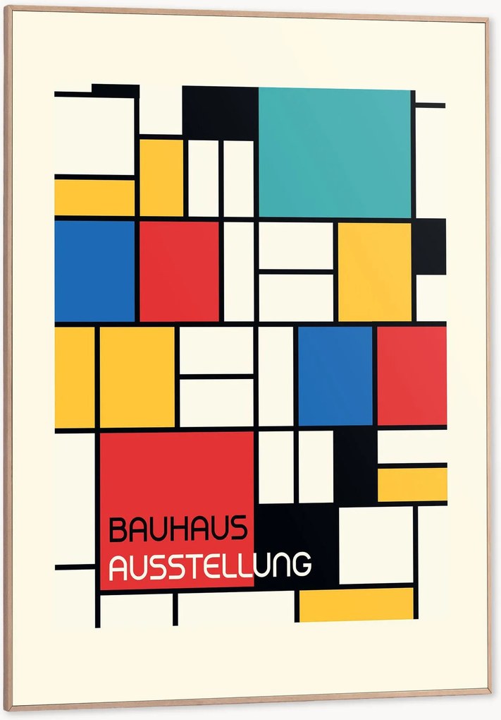 Impressão digital emoldurada Bauhaus