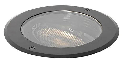 Set van 6 dimbare buiten grondspots zwart IP65 incl LED - Delux Honey