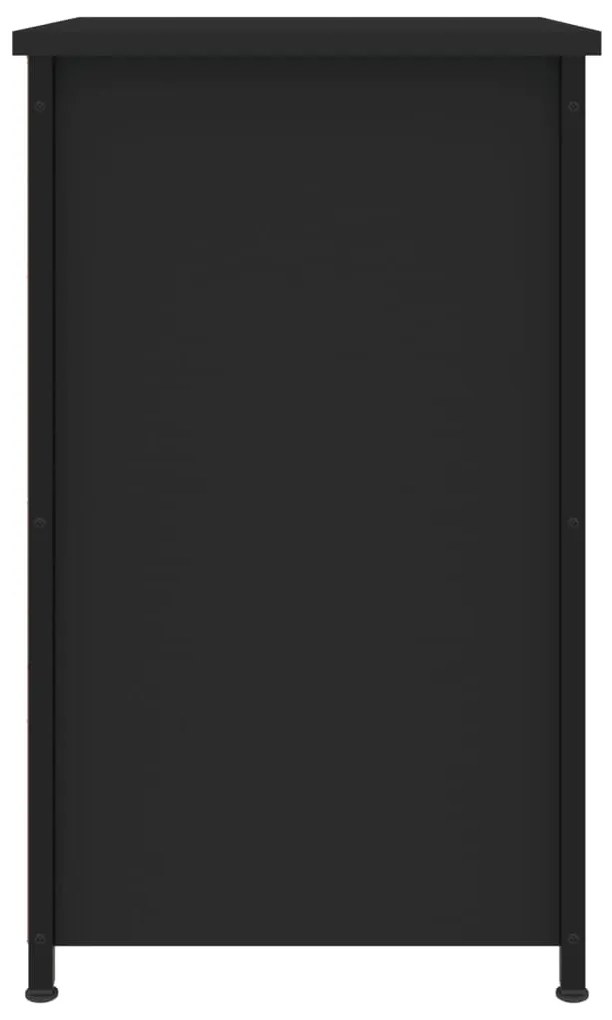 Mesas de cabeceira 2 pcs 40x36x60 cm derivados de madeira preto