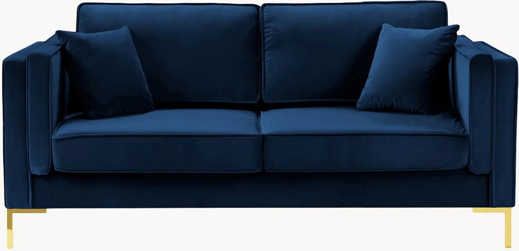 Sofá com aspeto em veludo Luis (2 lugares)