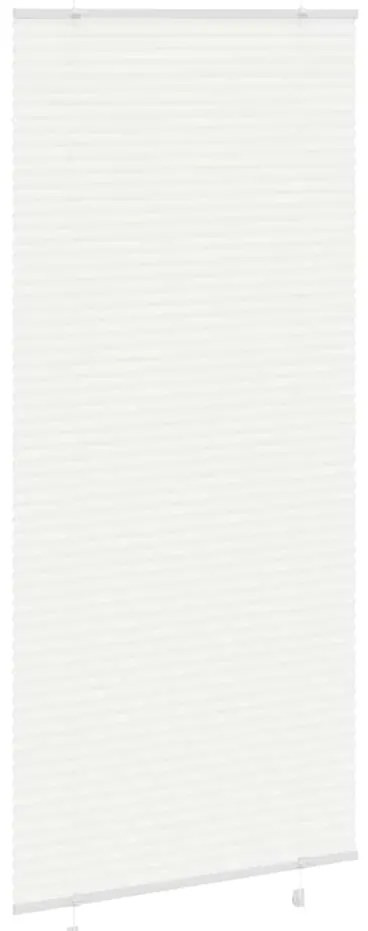 Branco Plissada Cega 95x200 cm Largura Tecido 94,4 cm Poliéster