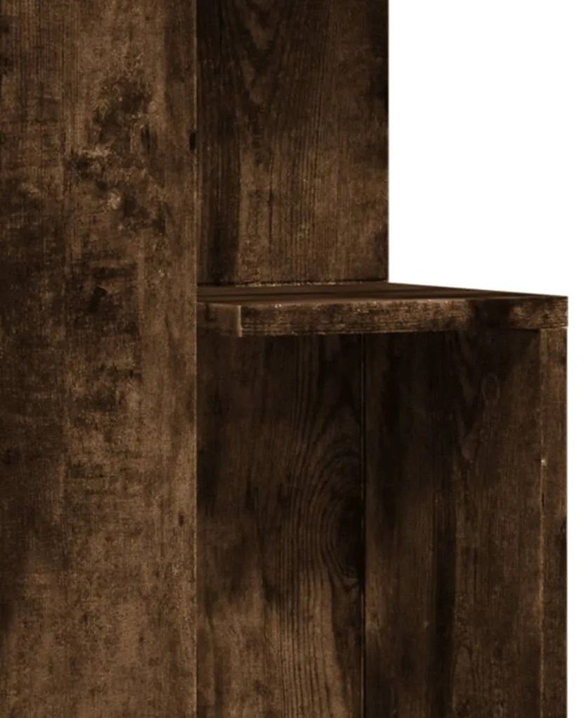 Mesa de apoio 35x35x60 cm derivados de madeira carvalho fumado