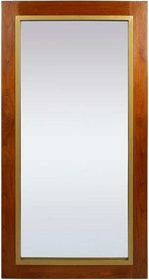 Espelho de parede Continental Cristal Madeira de cedro (150 x 80 cm)