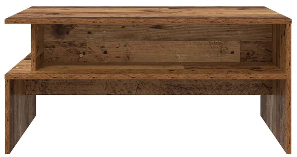 Mesa de centro com prateleira Outros Madeira antiga 90 x 55 x 42.5 cm
