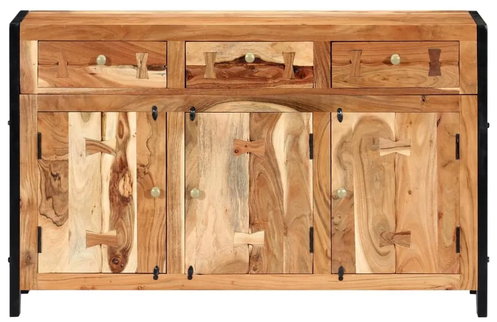Aparador 120x35x75 cm madeira de acácia maciça