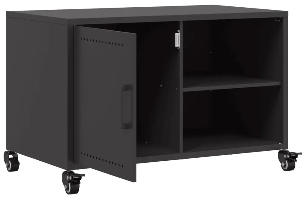 Móvel de TV 68x39x43,5 cm aço preto