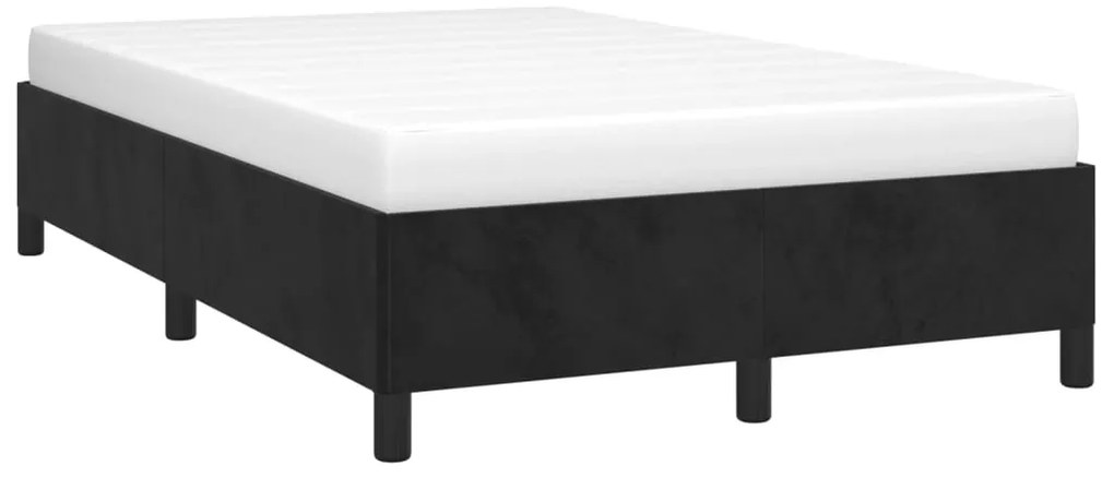 Estrutura de cama sem colchão 120x190 cm Veludo cinza escuro