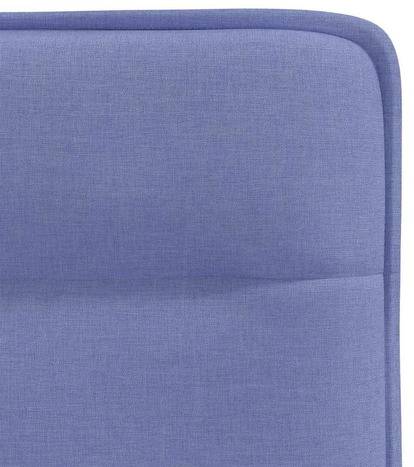 Cadeiras de jantar 4 pcs Jeans Tecido Azul