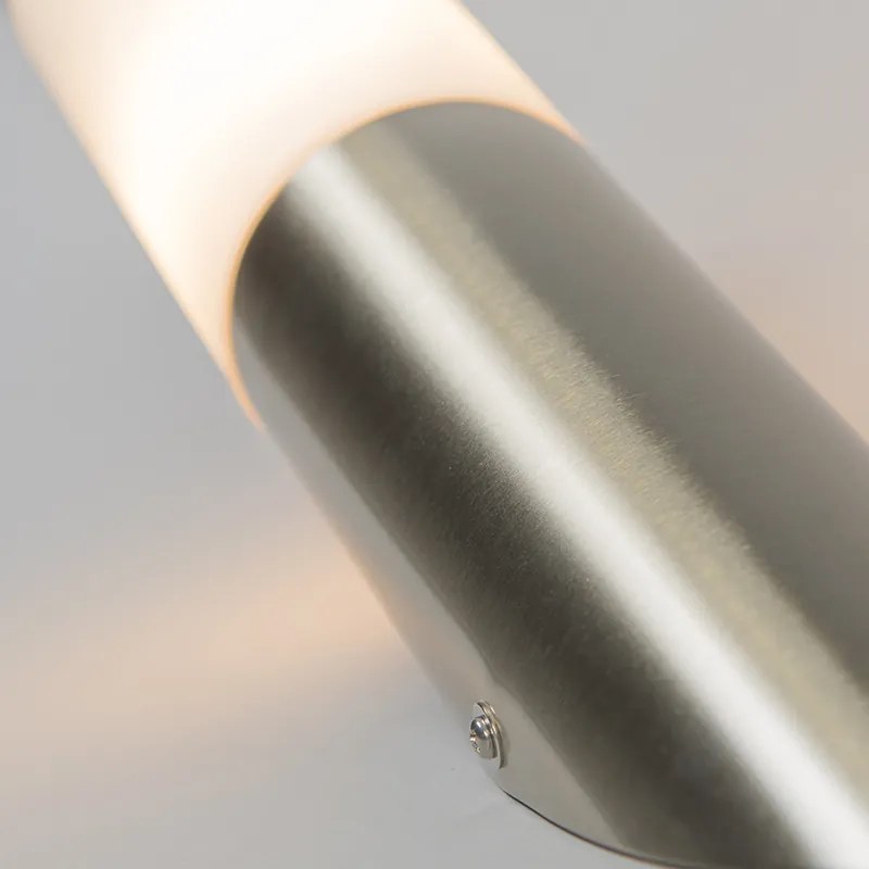 Candeeiro de parede exterior moderno em aço IP44 - Rox