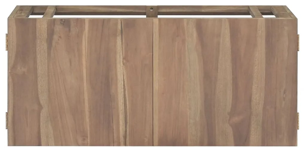 Armário de parede p/ casa de banho 90x39x40 cm teca maciça