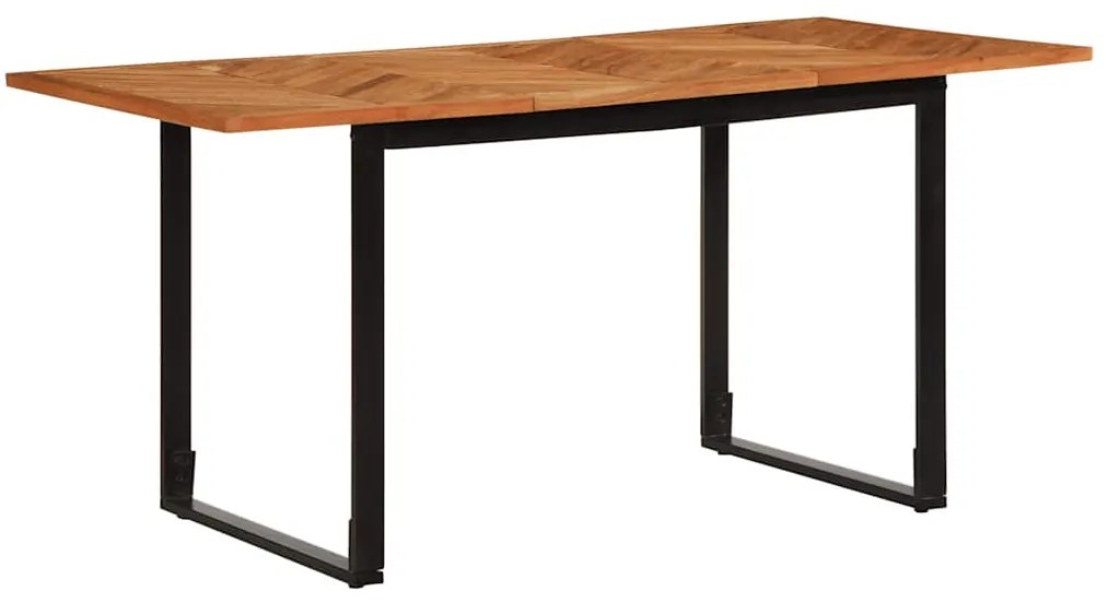 Mesa de jantar 160x80x75 cm Madeira maciça de Acácia