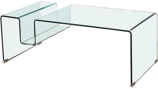 Mesa de Centro vidro curvo (120 x 60 x 43 cm)