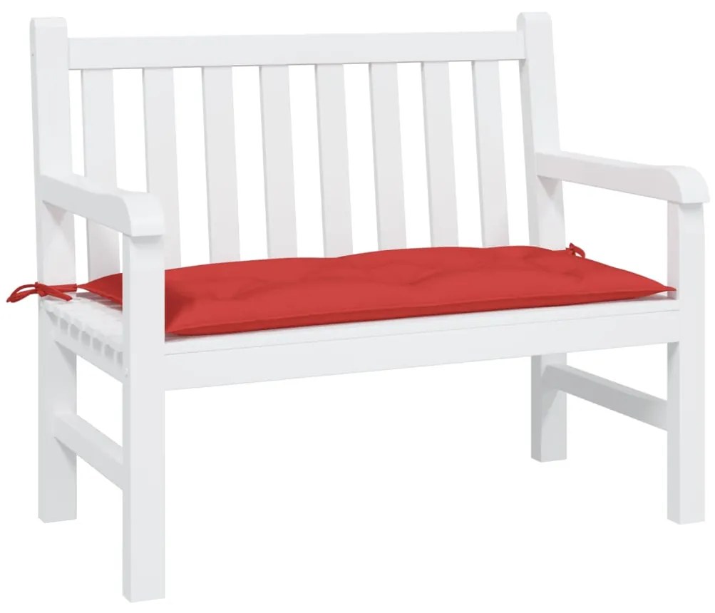 vidaXL Almofadão p/ banco de jardim 100x50x7cm tecido oxford vermelho