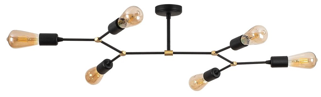 Candeeiro de Teto Sparrow – Preto – 95 x 48 cm